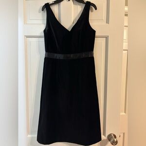 NWOT JCrew black velvet dress